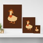 Bo The Cowboy Duck Canvas Print Gallery Image 3