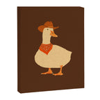 Bo The Cowboy Duck Canvas Print Gallery Image 3