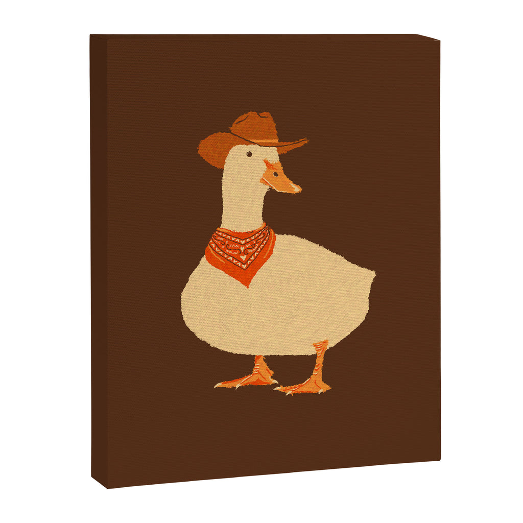 Bo The Cowboy Duck Canvas Print Gallery Image 6