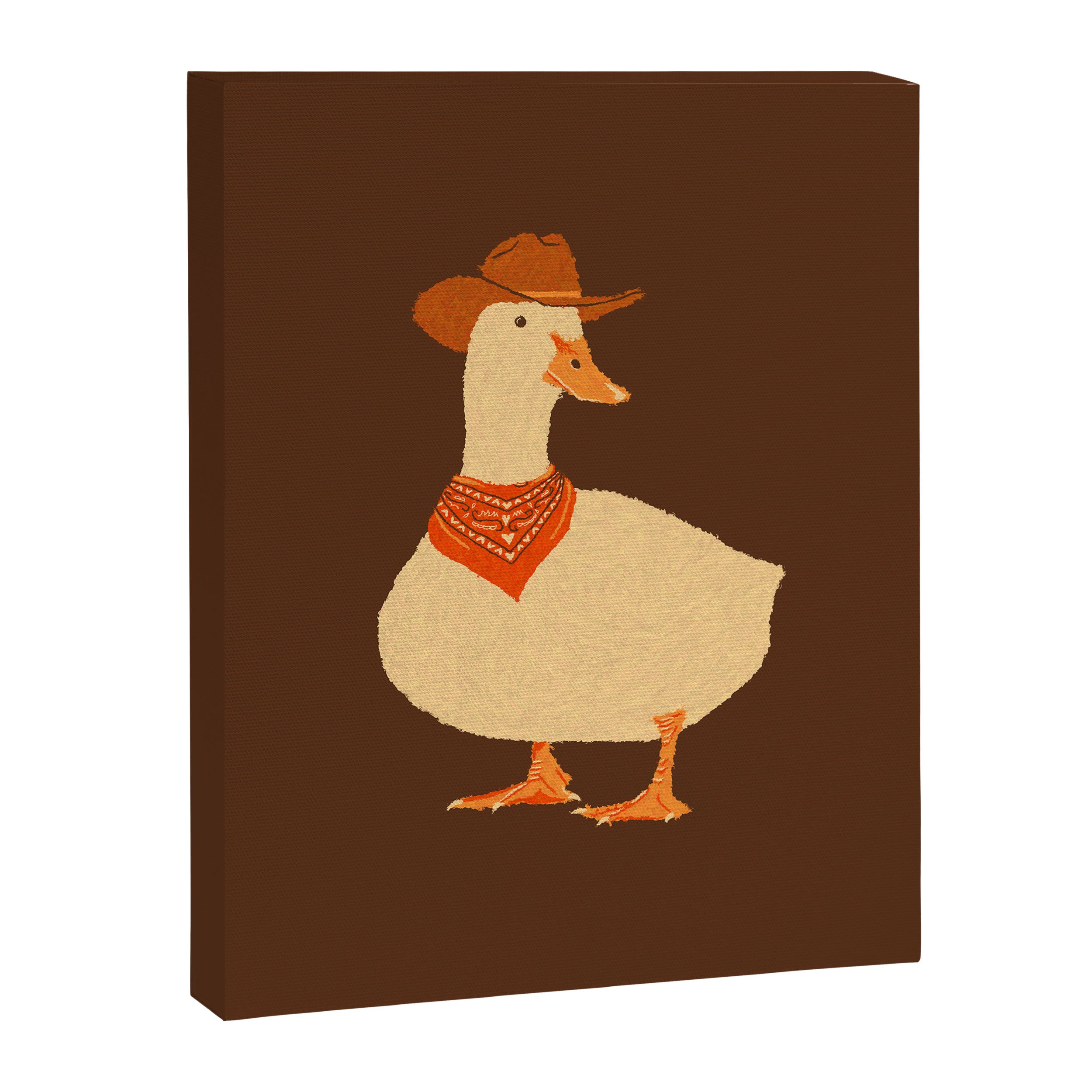 Bo The Cowboy Duck Canvas Print Gallery Image 6
