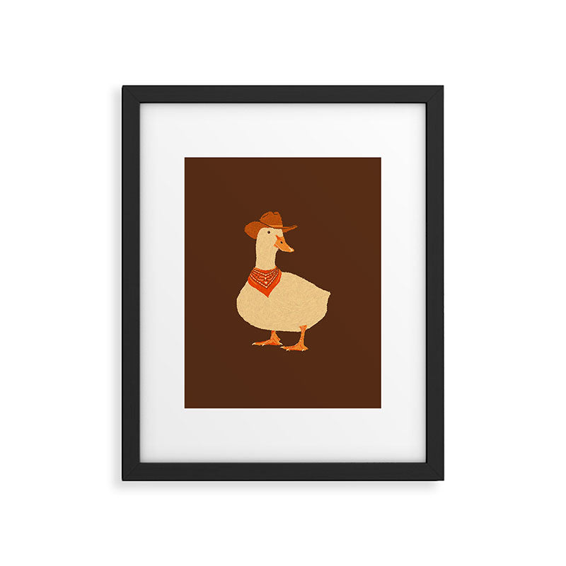 Bo The Cowboy Duck Framed Art Print Gallery Image 1