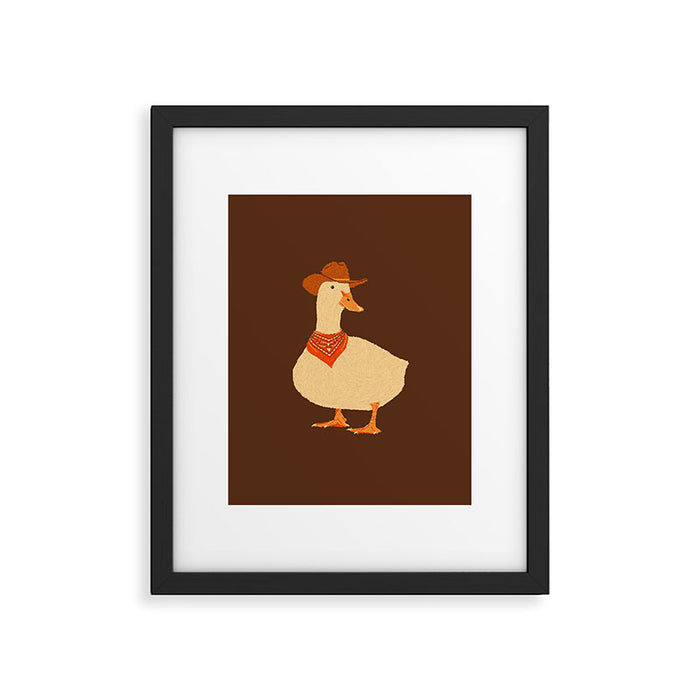 Bo The Cowboy Duck Framed Art Print Gallery Image 1