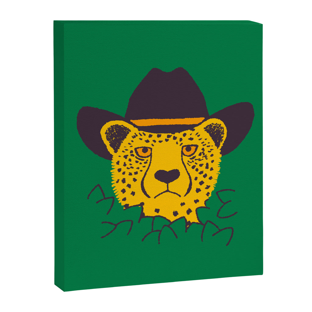 Leafy Cowgirl Cheetah Canvas Print Gallery Image 8