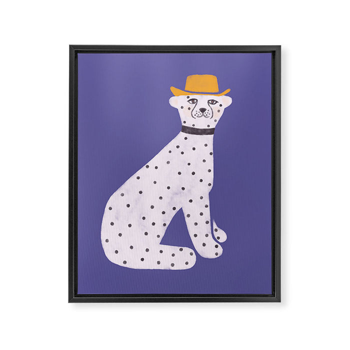 Snow Leopard Framed Canvas Print Gallery Image 1