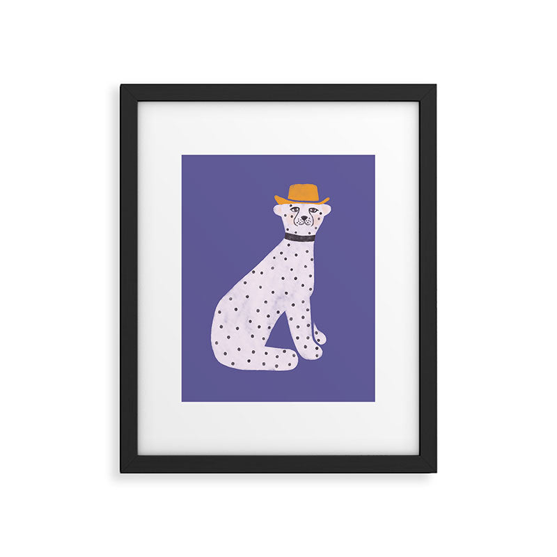 Snow Leopard Framed Art Print Gallery Image 6