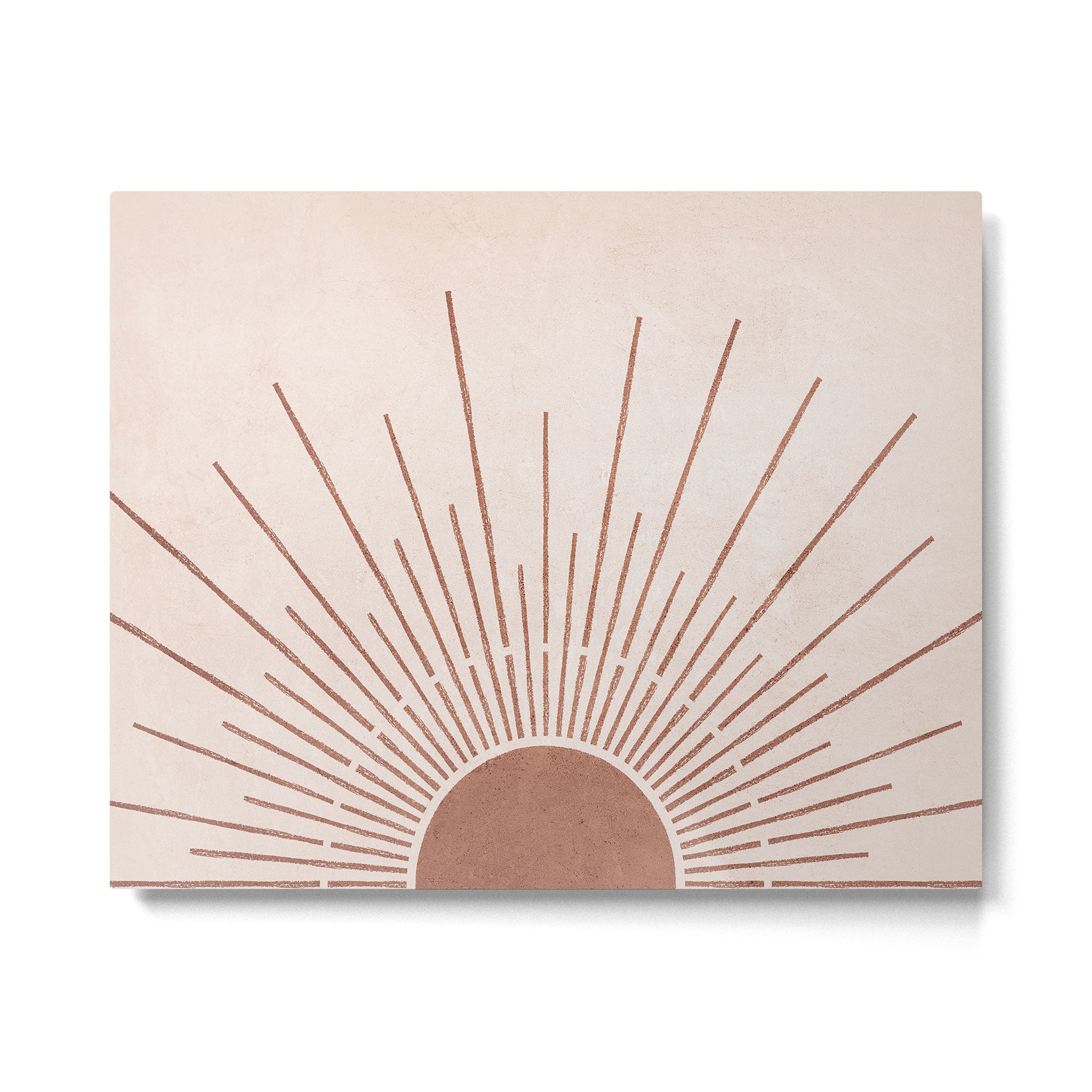 Boho Sun no. 5 Terracotta Metal Print Gallery Image 4