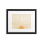 Boho Sun no. 5 Yellow Framed Art Print Gallery Image 5