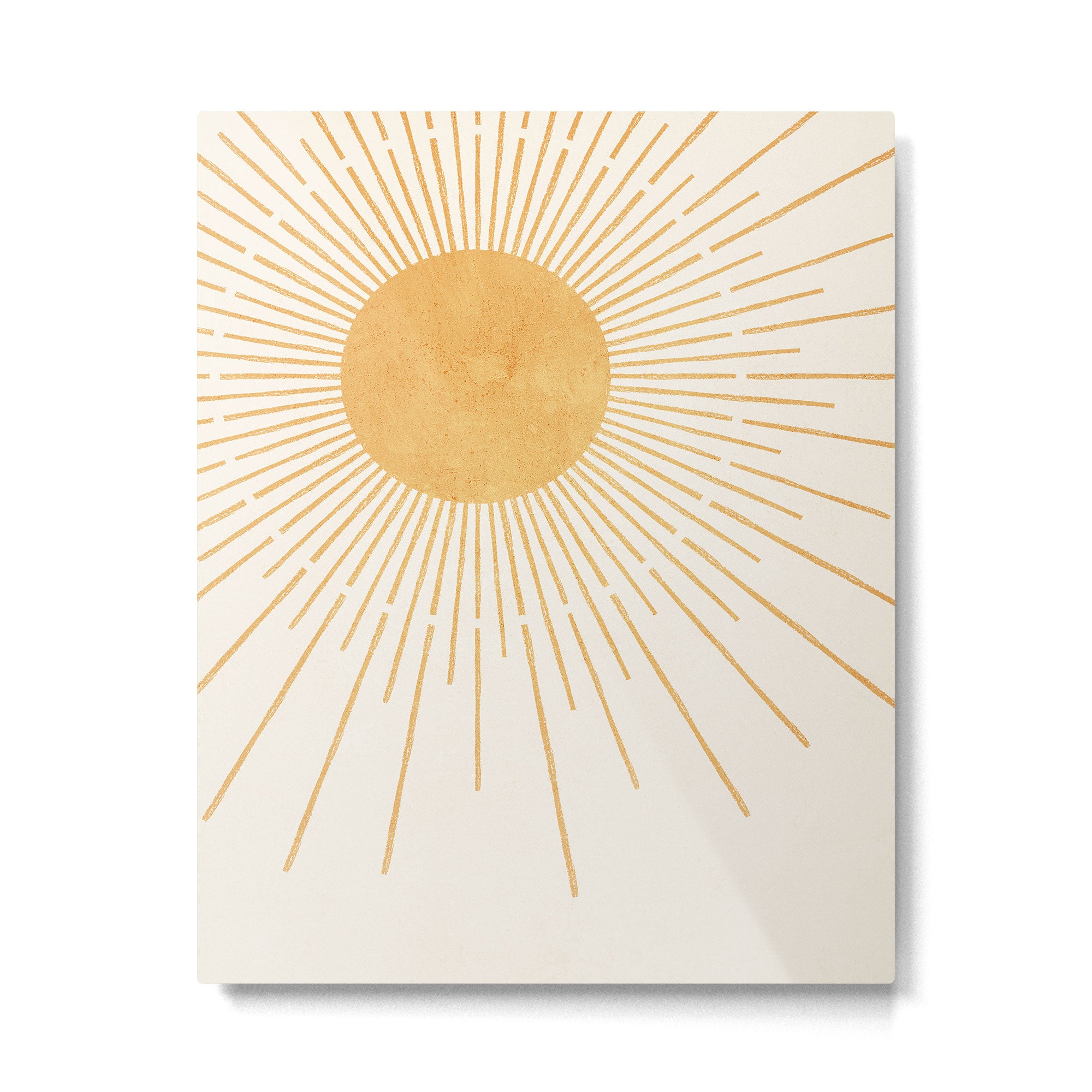 Boho Sun no. 8 Yellow Metal Print Gallery Image 4