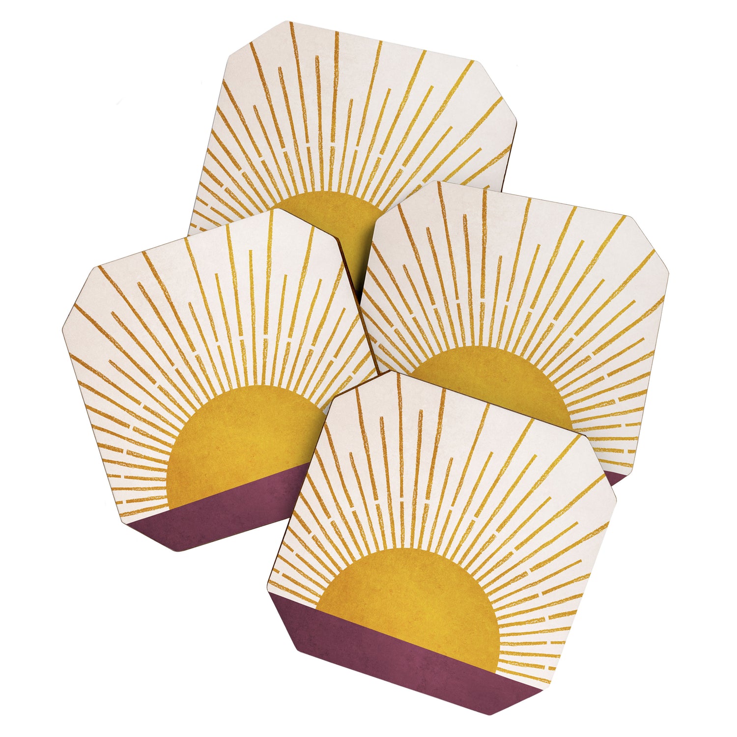 Marsala Sunset Coaster Gallery Image 1