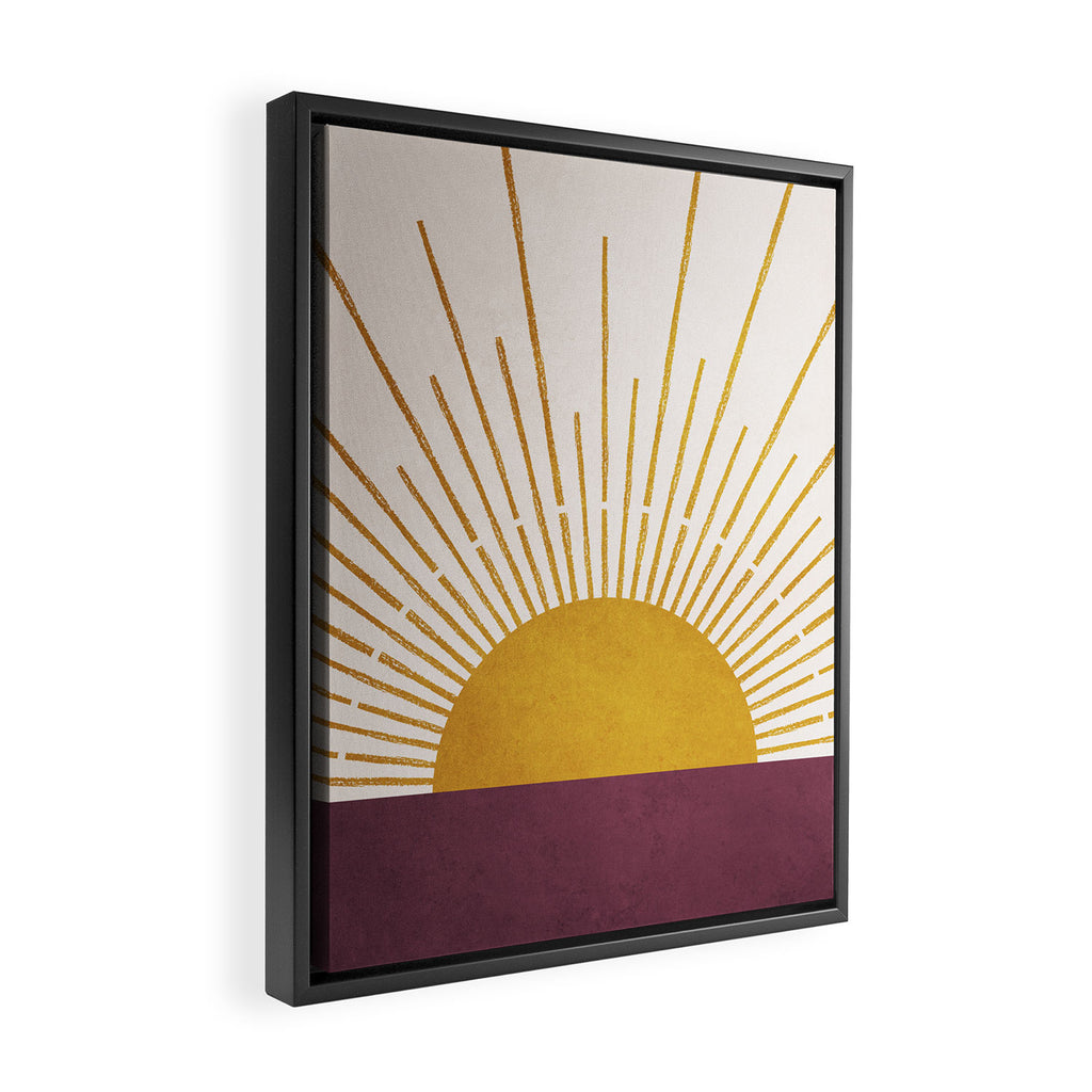 Marsala Sunset Framed Canvas Print Gallery Image 2