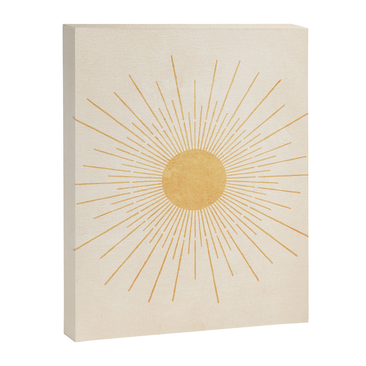 Sun #3 Yellow Canvas Print Gallery Image 3