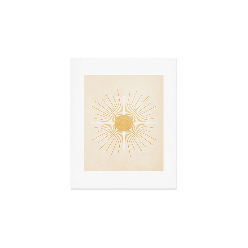 Sun #3 Yellow Art Print Gallery Image 1
