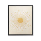Sun #3 Yellow Framed Canvas Print Gallery Image 6