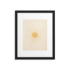 Sun #3 Yellow Framed Art Print Gallery Image 5