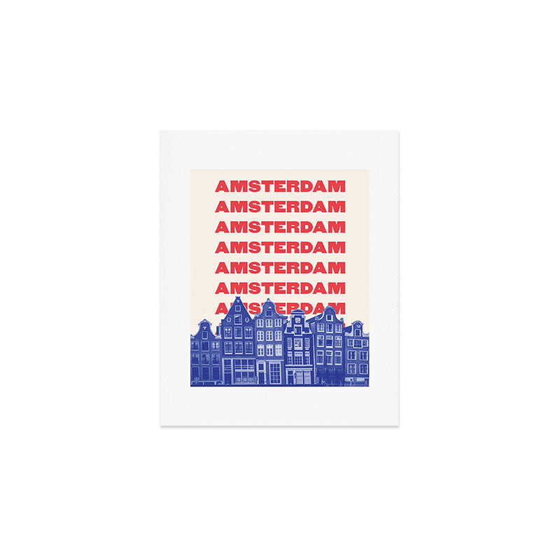 Amsterdam Canals Art Print Gallery Image 1