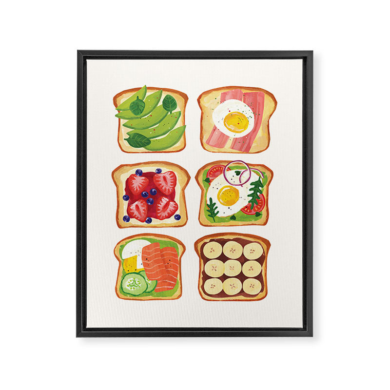 Avocado Toast Framed Canvas Print Gallery Image 6
