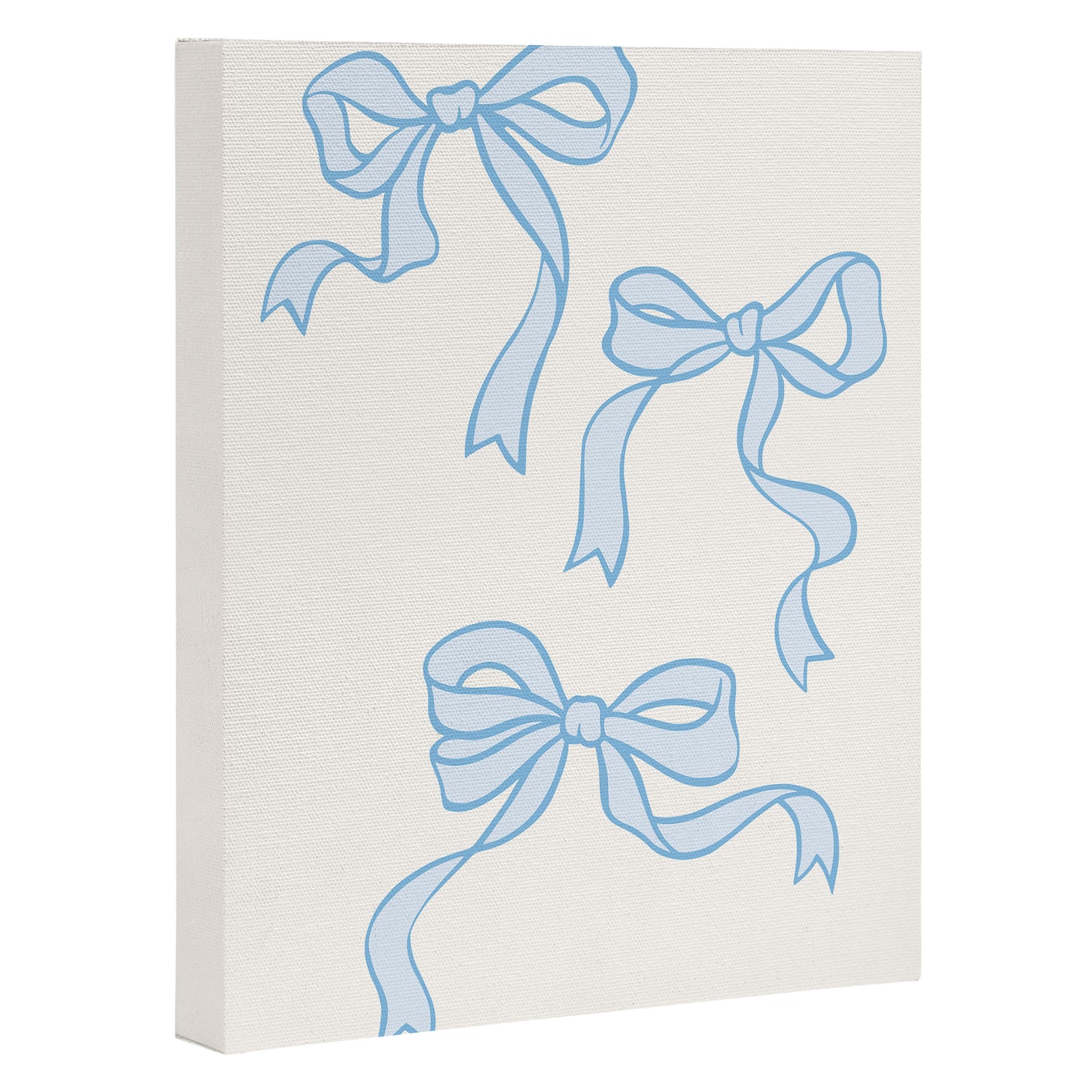 Blue Bows Canvas Print Gallery Image 3