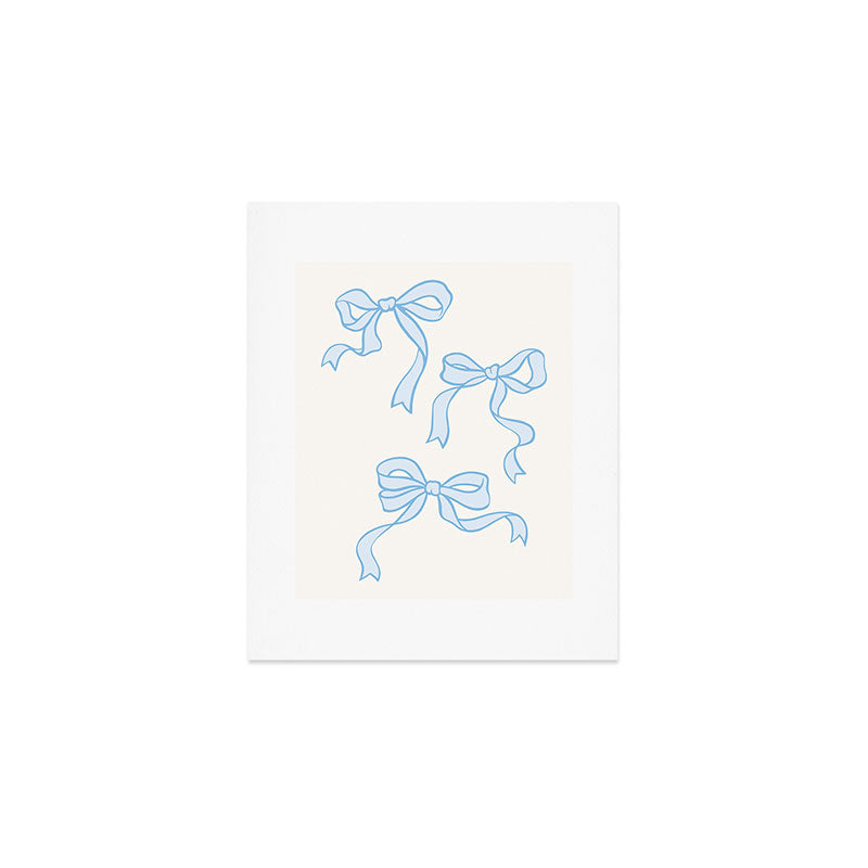 Blue Bows Art Print Gallery Image 1