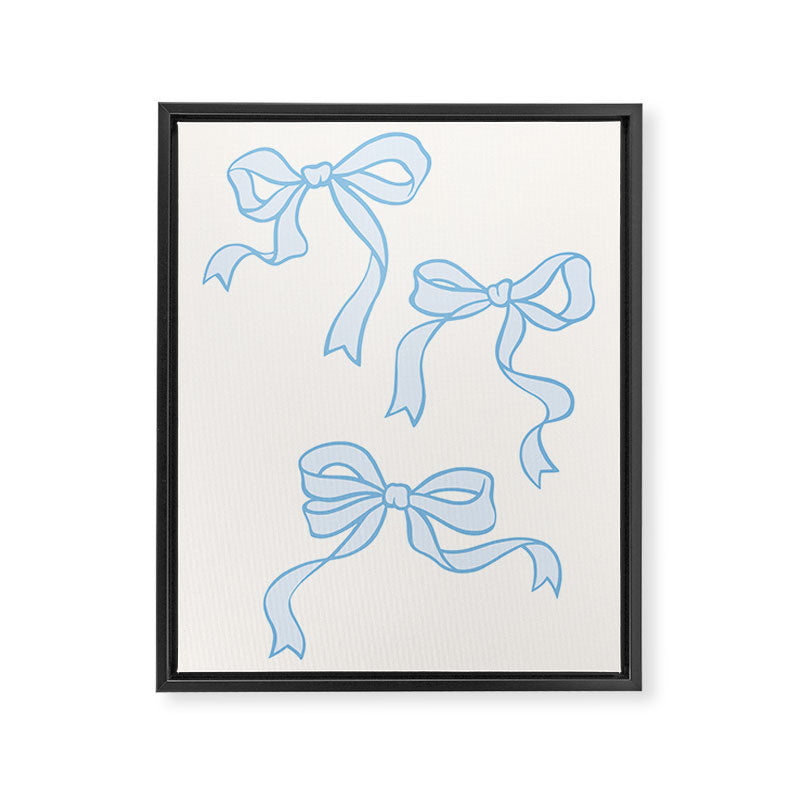 Blue Bows Framed Canvas Print Gallery Image 6