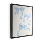 Blue Bows Framed Canvas Print Gallery Image 2