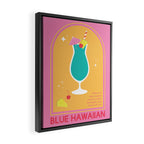 Blue Hawaiian Cocktail Framed Canvas Print Gallery Image 2