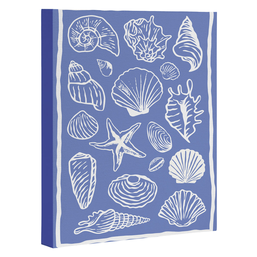 Blue Seashells Canvas Print Gallery Image 3