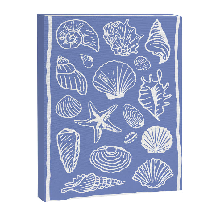 Blue Seashells Canvas Print Gallery Image 1
