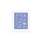 Blue Seashells Art Print Gallery Image 1
