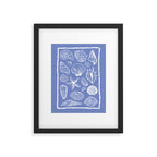 Blue Seashells Framed Art Print Gallery Image 5