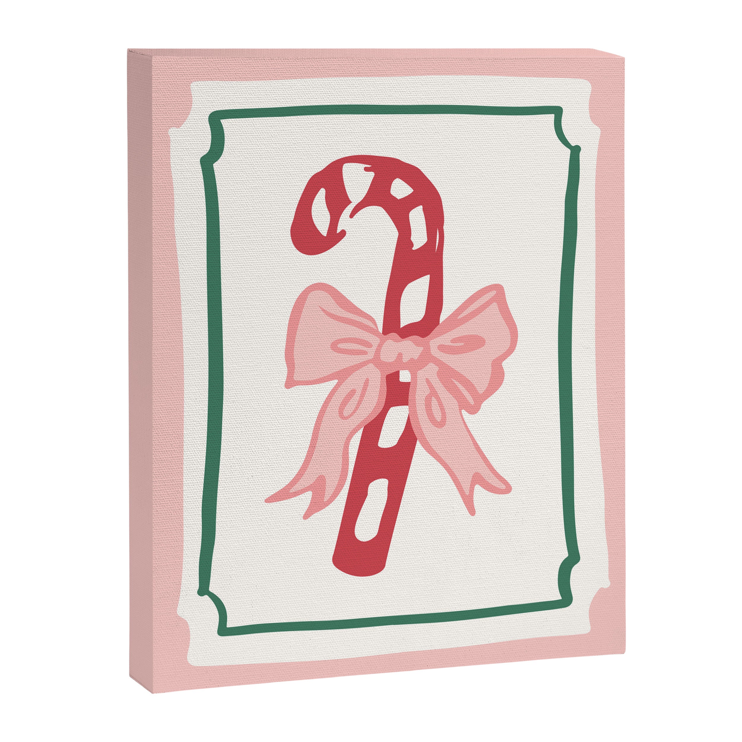 Candy Cane Bow Canvas Print Gallery Image 6