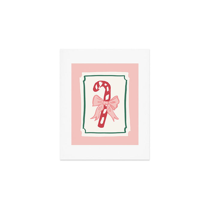Candy Cane Bow Art Print Gallery Image 1