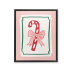 Candy Cane Bow Framed Canvas Print Gallery Image 6
