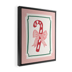 Candy Cane Bow Framed Canvas Print Gallery Image 2