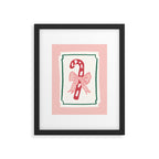 Candy Cane Bow Framed Art Print Gallery Image 5