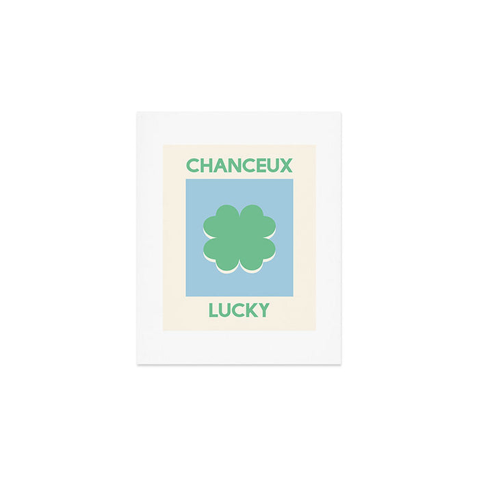 Chanceux Lucky Clover Art Print Gallery Image 1