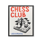 Chess Club Framed Canvas Print Gallery Image 6