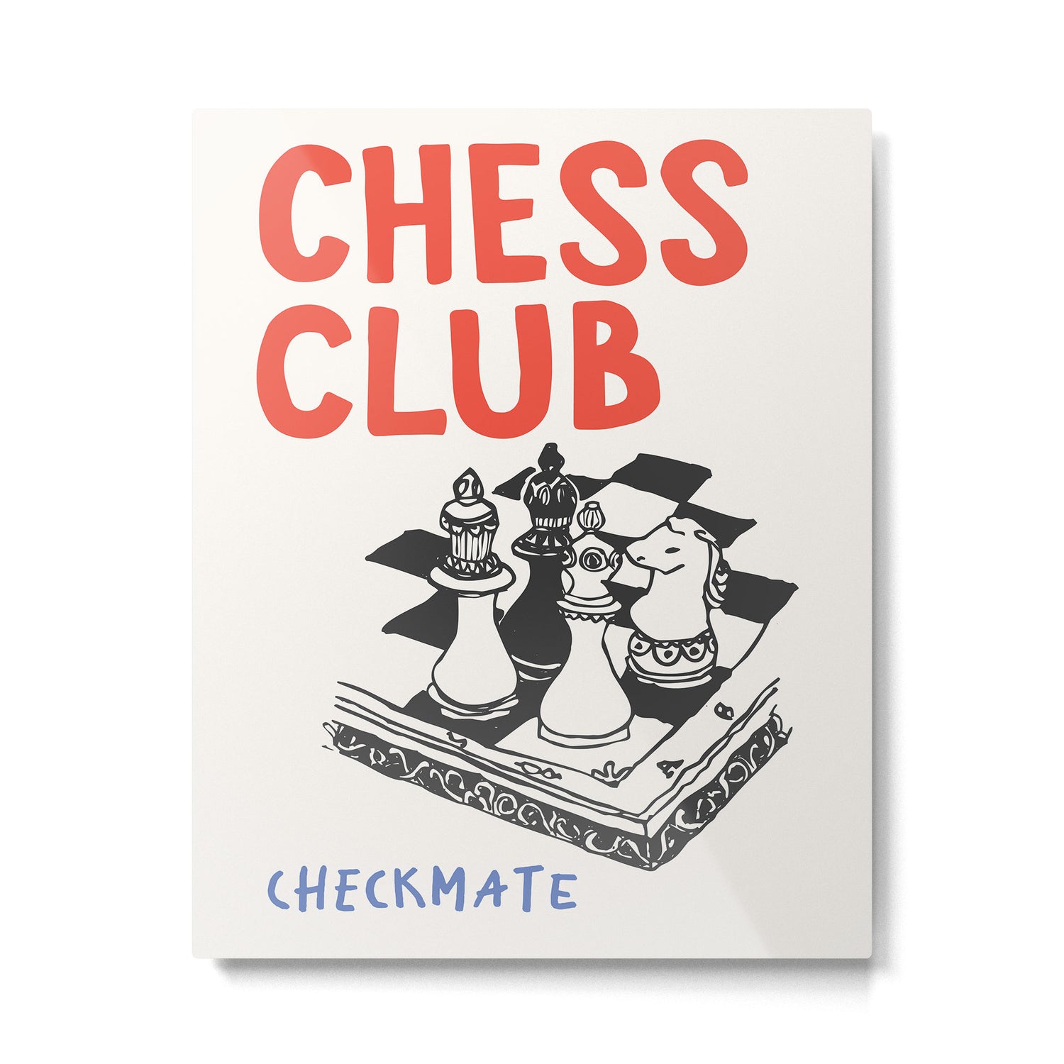 Chess Club Metal Print Gallery Image 4