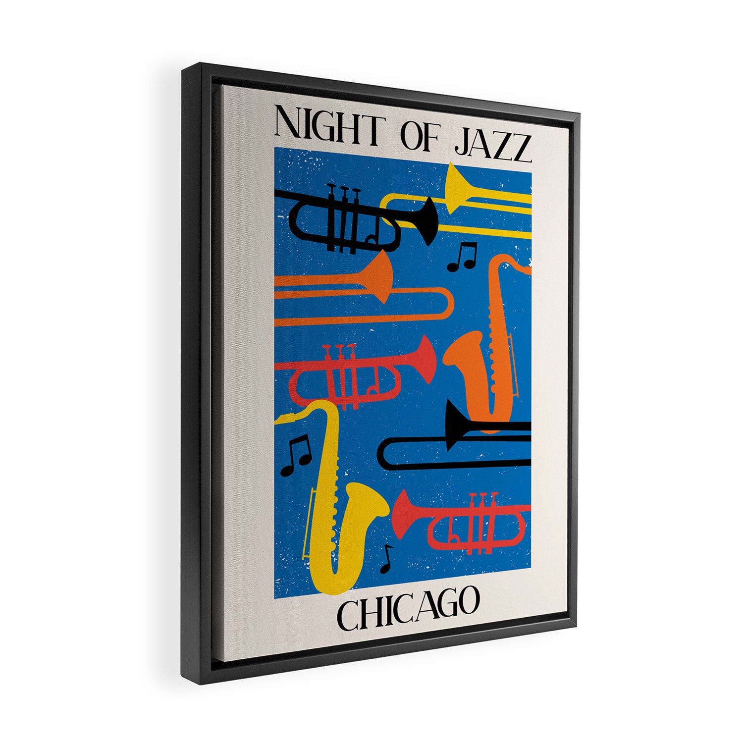 Chicago Jazz Night Framed Canvas Print Gallery Image 2