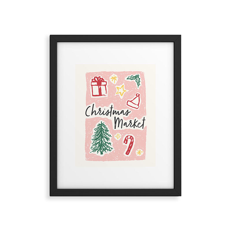 Christmas Market Framed Art Print Gallery Image 5
