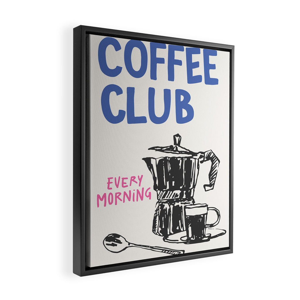 Coffee Club Framed Canvas Print Gallery Image 2