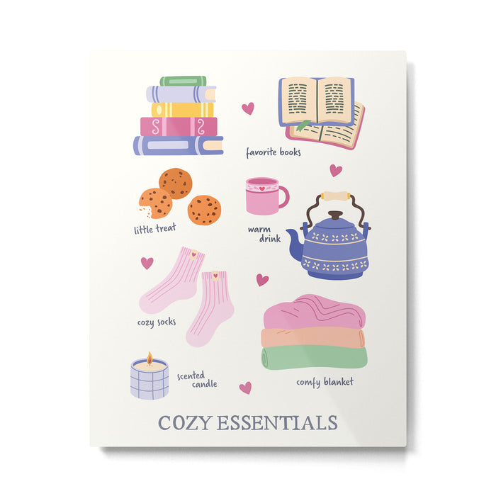 Cozy Essentials Metal Print Gallery Image 1