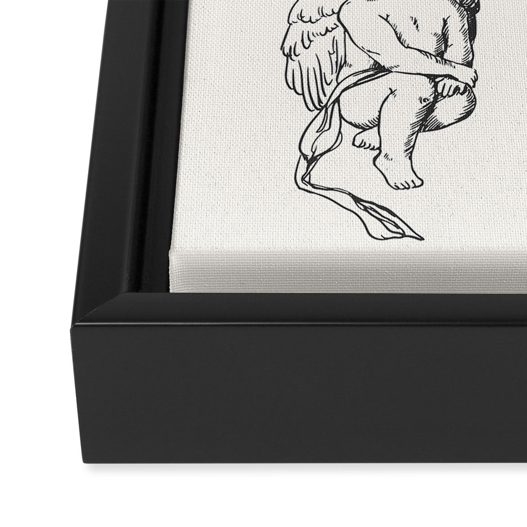 Cupids Sketch Framed Canvas Print Gallery Image 3