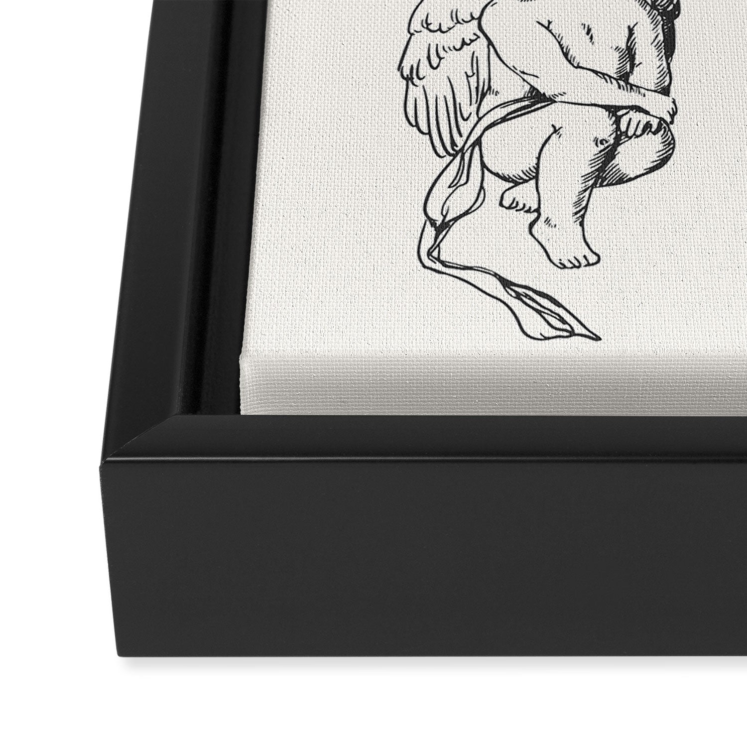 Cupids Sketch Framed Canvas Print Gallery Image 3