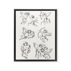 Cupids Sketch Framed Canvas Print Gallery Image 6