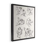 Cupids Sketch Framed Canvas Print Gallery Image 2