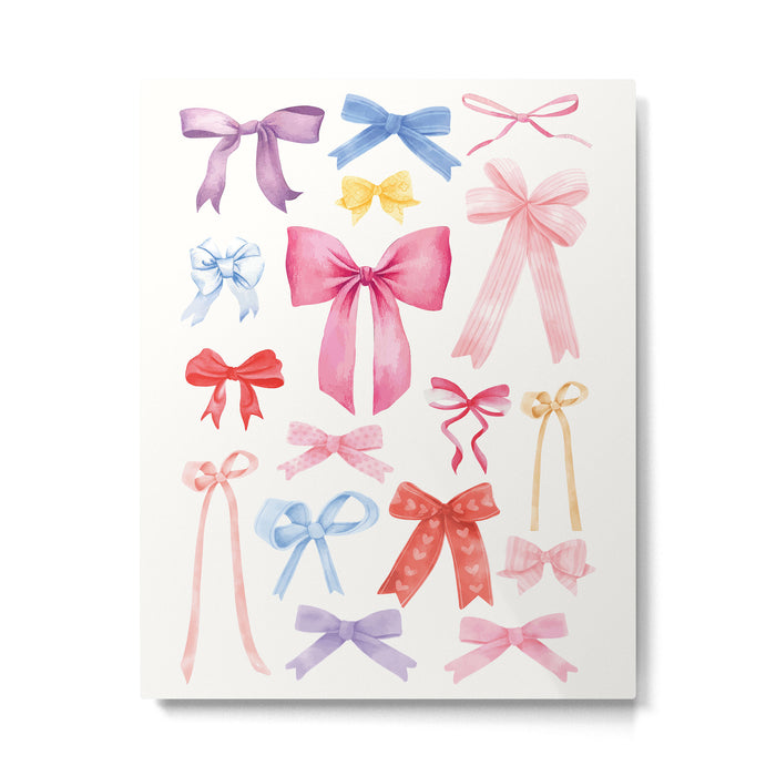 Cute Bows & Ribbons Metal Print Gallery Image 1