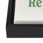 Eat Sleep Read Repeat Green Framed Canvas Print Gallery Image 3