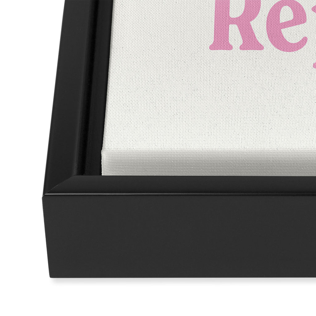Eat Sleep Read Repeat Pink Framed Canvas Print Gallery Image 3