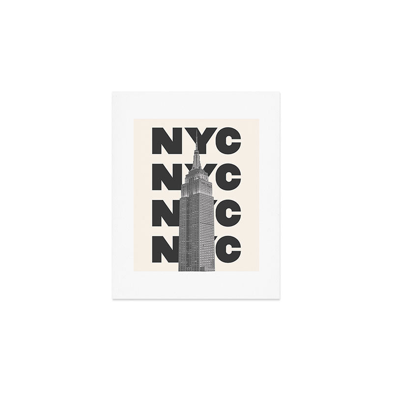 Empire State Building New York BW Art Print Gallery Image 1