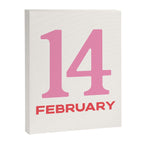 February 14 Pink Canvas Print Gallery Image 6